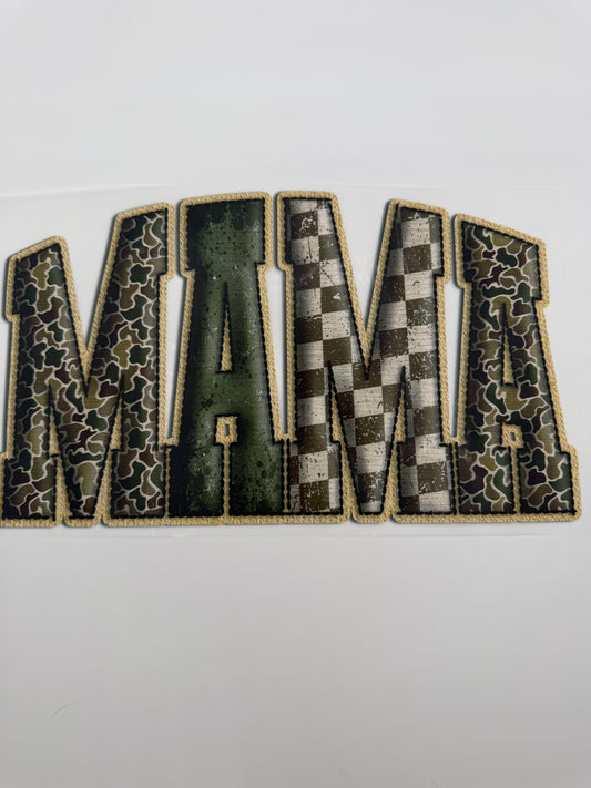 MAMA Checkered/Camo Transfer