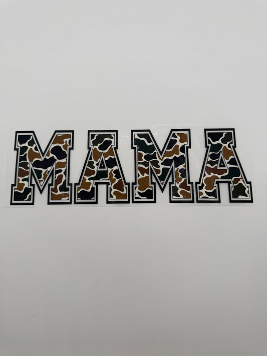 Duck Camo MAMA Transfer
