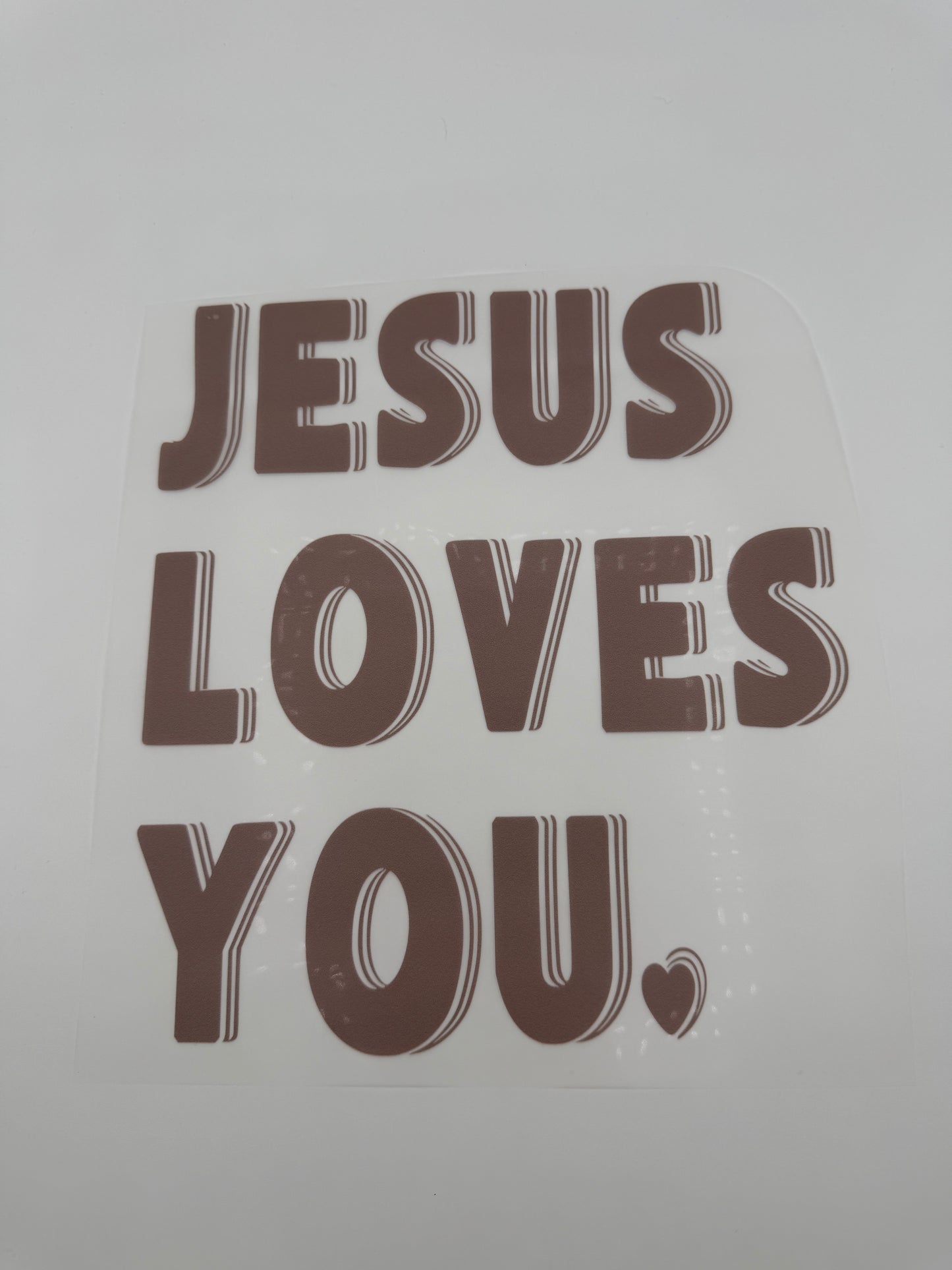 Jesus loves you Transfer