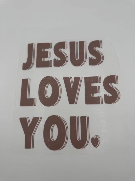 Jesus loves you Transfer