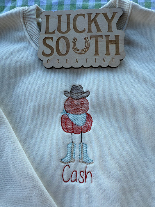 Western Pumpkin Sweatshirt